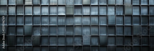 Abstract Grid  Modern Building Facade  Geometric Glass Panels