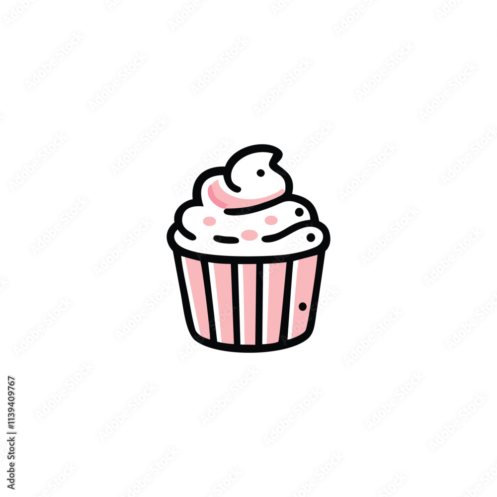 cupcake with cream cupcake with cream