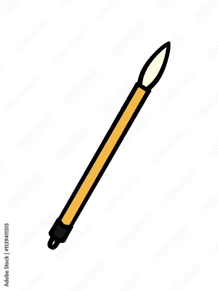 習字の小筆イラスト素材 習字の小筆イラスト素材