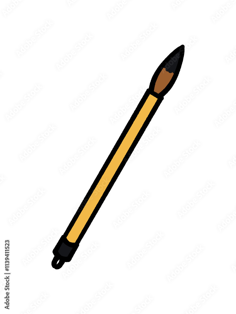 習字の小筆イラスト素材 習字の小筆イラスト素材