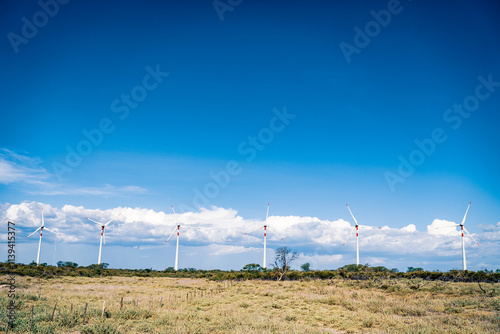 wind turbines farm