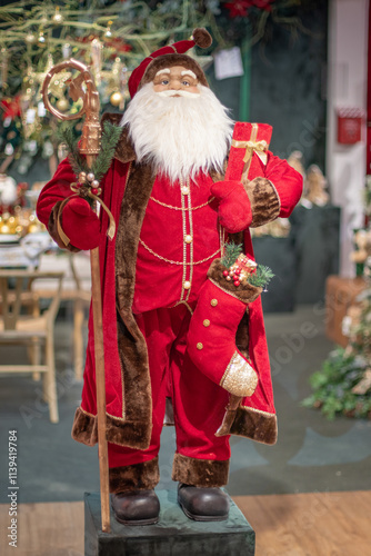 santa claus with gifts