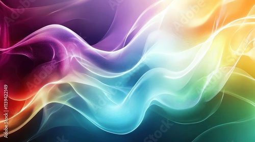 Wallpaper Mural Abstract Rainbow Swirls: A Symphony of Color and Light Torontodigital.ca