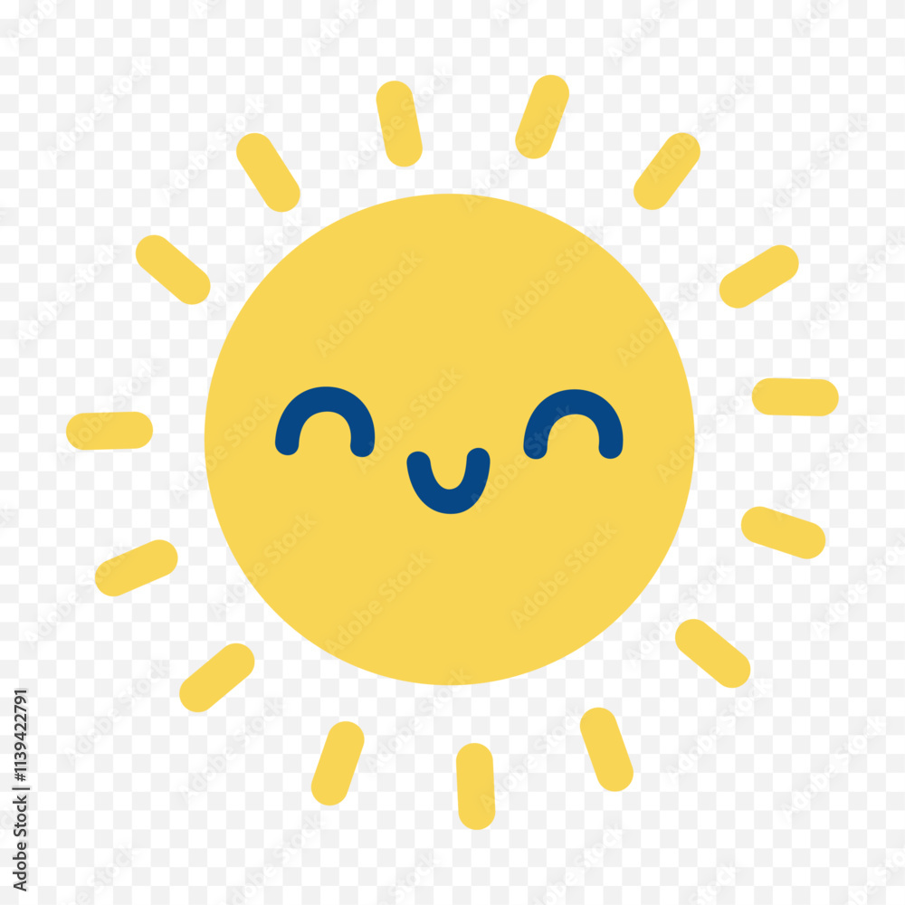 Hand draw cute sun illustration on white background Hand draw cute sun illustration on white background