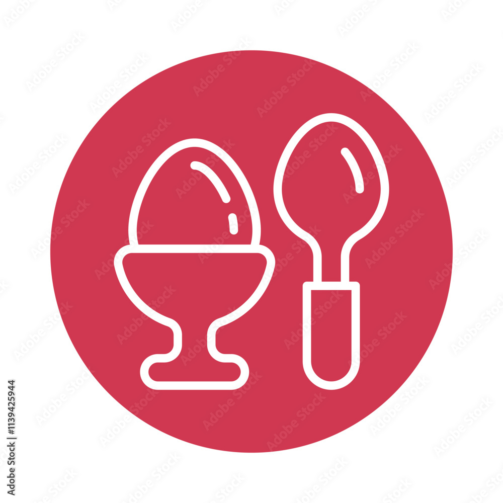 Egg holder vector Circle Outline Icon. Eps 10 File Egg holder vector Circle Outline Icon. Eps 10 File