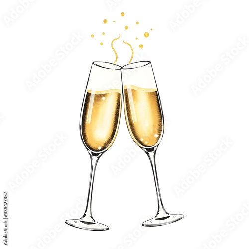 Champagne Celebration Toast 