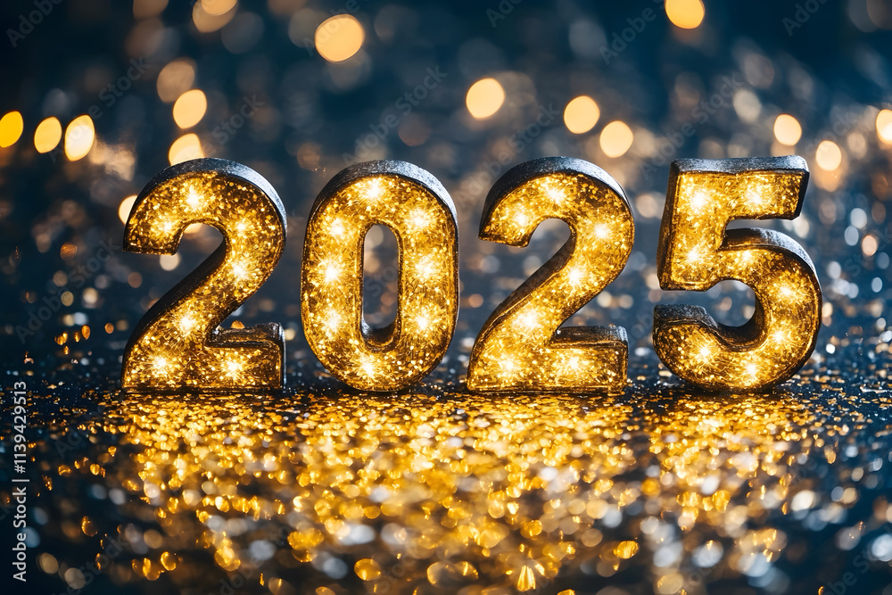 A vibrant and dazzling wallpaper background for Happy New Year 2025 A vibrant and dazzling wallpaper background for Happy New Year 2025