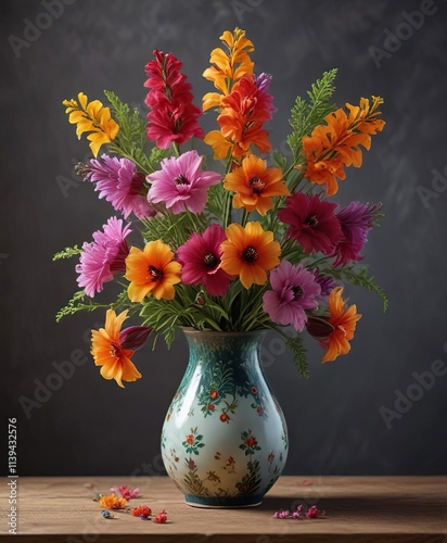Ipecacuanha Carapichea ipecacuanha flowers in a vase, carapichea, botanical, cut