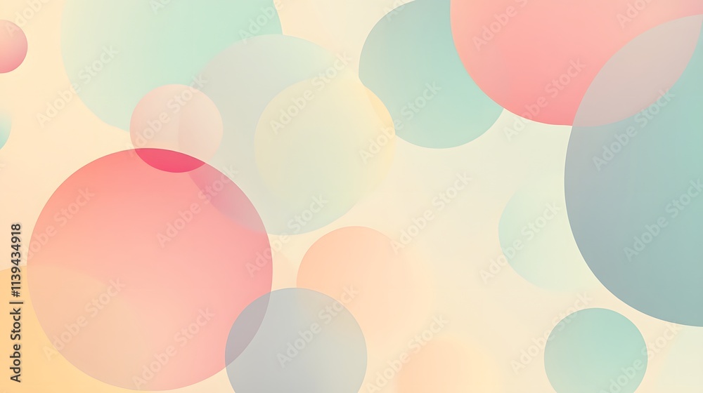 Abstract Pastel Circles Soft Background Design Abstract Pastel Circles Soft Background Design