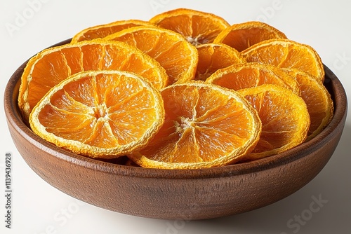 A bowl of dried orange slices