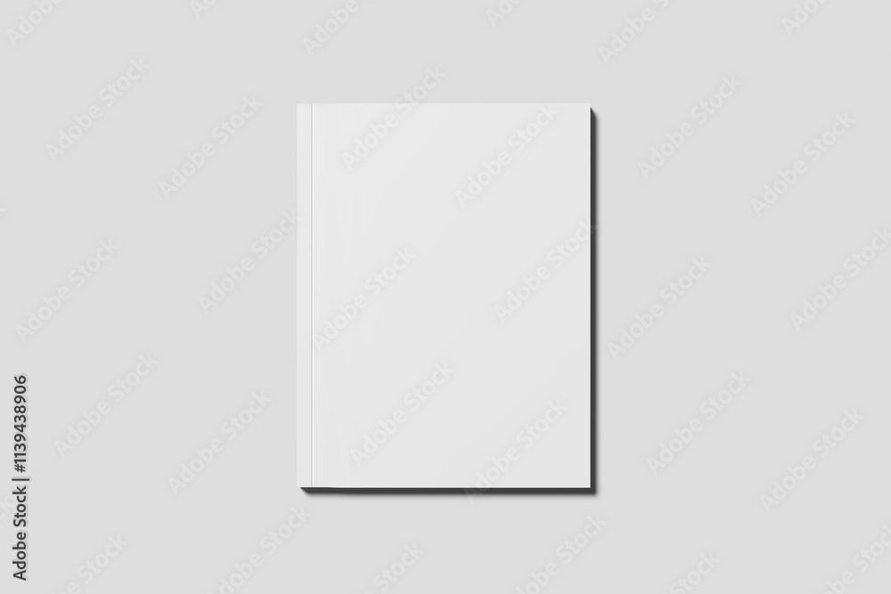 Blank Us Letter Magazine Mockup with the grey background Blank Us Letter Magazine Mockup with the grey background