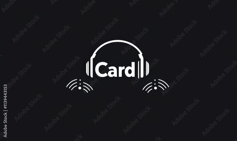 illustration of an background with headphones illustration of an background with headphones