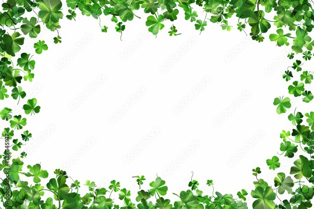 Shamrock Frame for St. Patrick's Day Shamrock Frame for St. Patrick's Day