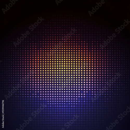 Abstract colorful glowing grid pattern.