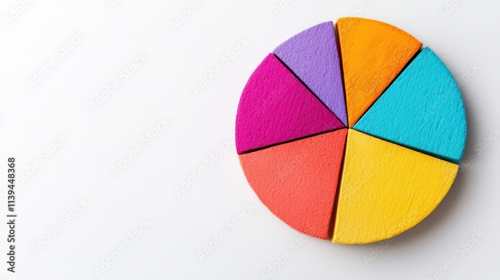 Fototapeta premium economic risk concept. Pie chart depicting the proportion of credit defaults driven by specific economic risk factors, Pie chart of credit defaults and economic risks, Organized and clear