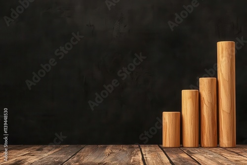 economic risk concept. Bar chart illustrating portfolio diversification strategies under economic risk scenarios, Bar chart of portfolio diversification and risks, Bright and structured