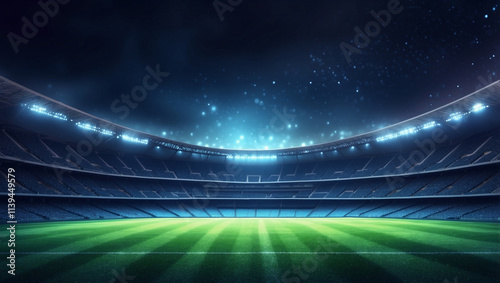 Nighttime Sports Backdrop for Football