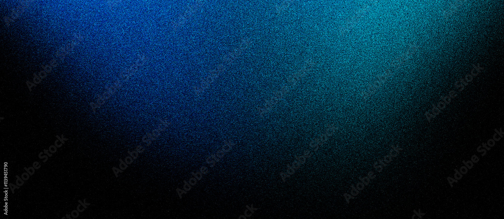 Grainy abstract sea green light blue black gradient noise texture effect banner in the background Grainy abstract sea green light blue black gradient noise texture effect banner in the background