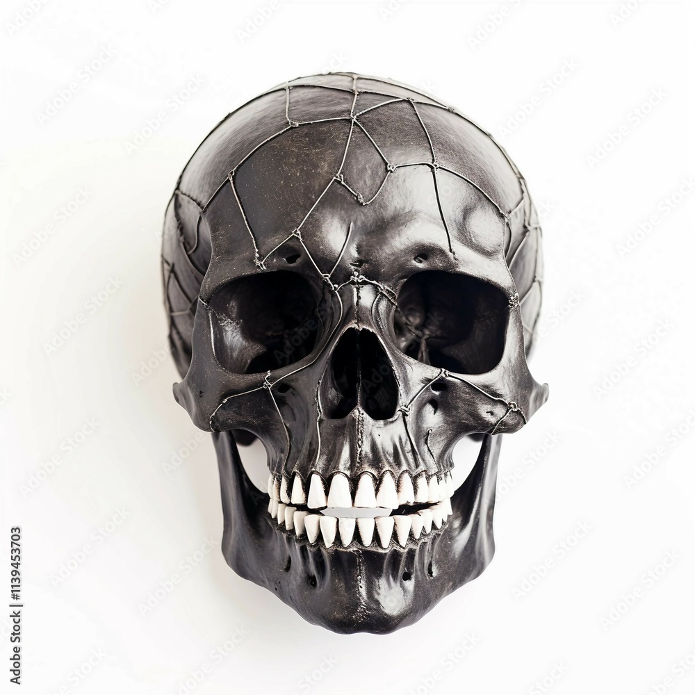 Obraz premium Skeleton prop , Isolated white background, flat lay