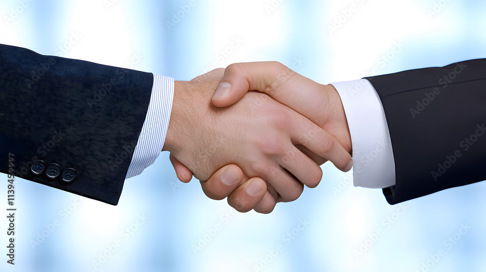A close-up of two businessmen shaking hands in a modern office setting, symbolizing collaboration, partnership, and business success, perfect for corporate, professional, and teamwork themes.
A close-up of two businessmen shaking hands in a modern office setting, symbolizing collaboration, partnership, and business success, perfect for corporate, professional, and teamwork themes.