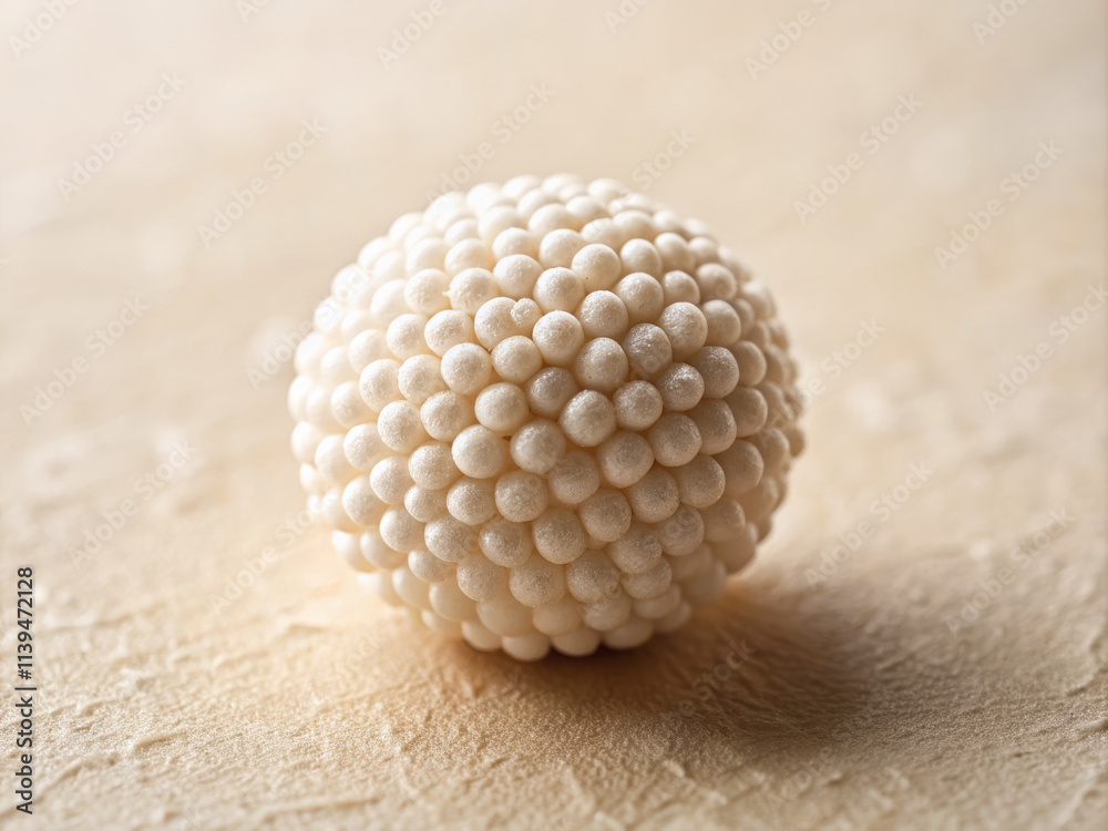 bird eye view of perfectly formed matte white sphere, showcasing its intricate texture and design. soft lighting enhances its unique features and creates serene atmosphere bird eye view of perfectly formed matte white sphere, showcasing its intricate texture and design. soft lighting enhances its unique features and creates serene atmosphere