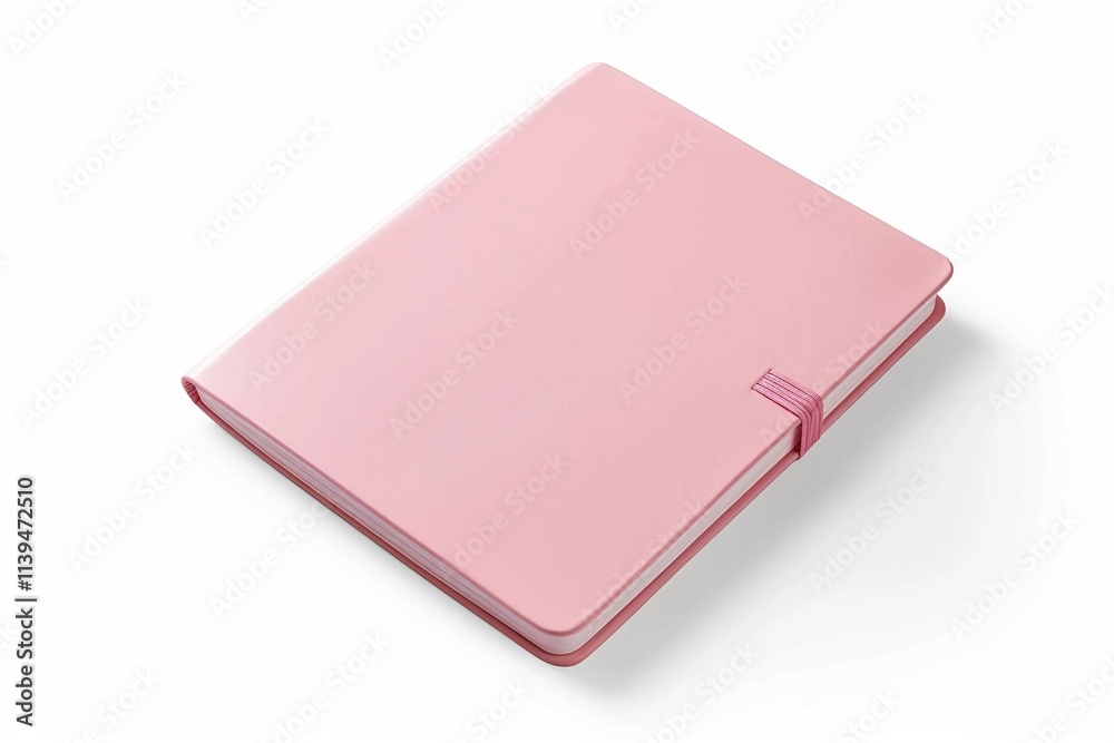 Pink Book , Isolated white background, flat lay Pink Book , Isolated white background, flat lay
