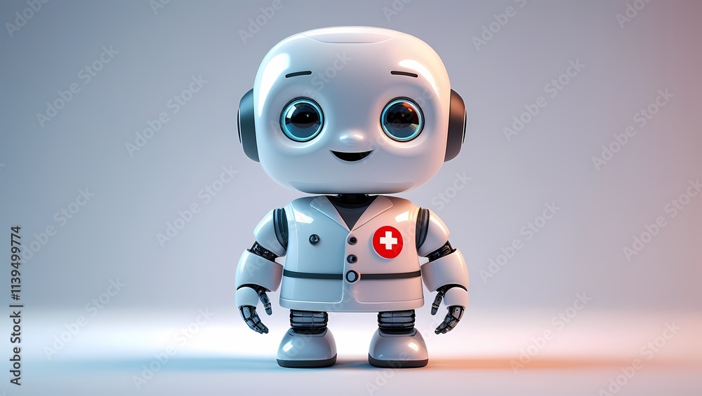 Cute Little Robot Doctor
A charming and friendly little robot wearing a doctor’s uniform, featuring a white plus symbol on a red circle. This robot doctor embodies a futuristic yet approachable design Cute Little Robot Doctor
A charming and friendly little robot wearing a doctor’s uniform, featuring a white plus symbol on a red circle. This robot doctor embodies a futuristic yet approachable design