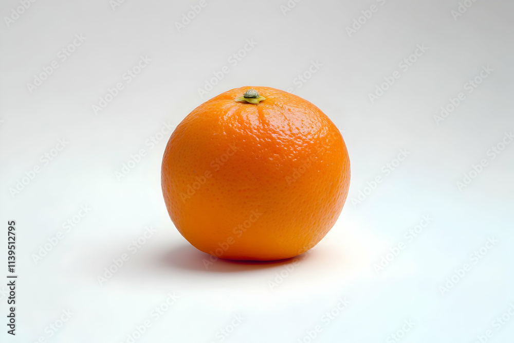Single Orange Fruit Realistic Photo Single Orange Fruit Realistic Photo