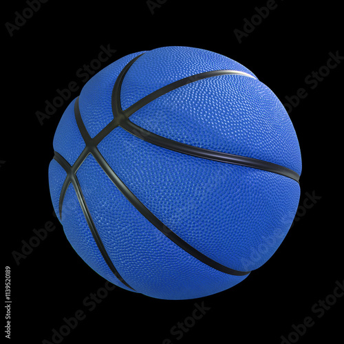 Basketball Ball on black background, 3D render