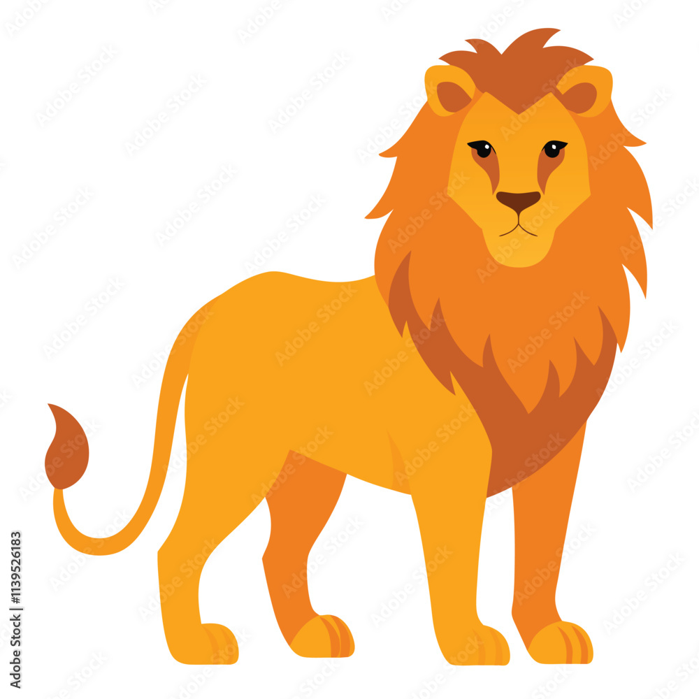 Obraz premium lions vector black color illustration