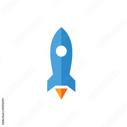 rocket isolated on white