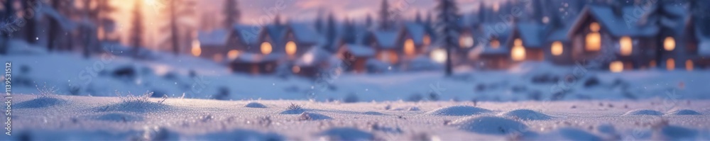 serene snow-covered landscape with delicate snowflakes falling in soft focus, untouched snow, frosty scene serene snow-covered landscape with delicate snowflakes falling in soft focus, untouched snow, frosty scene