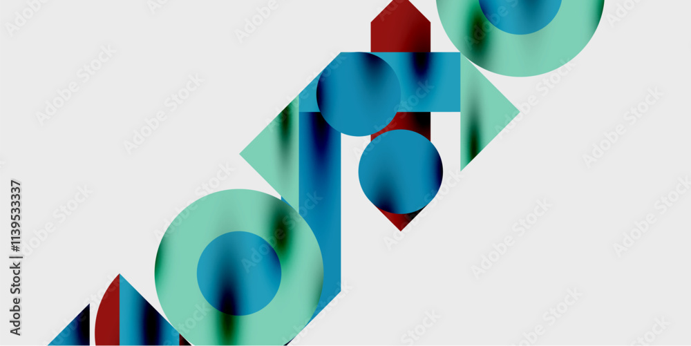 Modern abstract background featuring circles, lines, and triangles in a dynamic geometric composition. Perfect for stylish, tech, or creative-themed designs Modern abstract background featuring circles, lines, and triangles in a dynamic geometric composition. Perfect for stylish, tech, or creative-themed designs