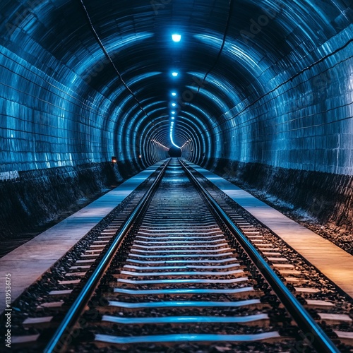 Tunnel Vision A Railroad Journey Through a Deep Blue Tunnel
