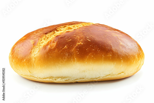 Golden Crusty Bread Loaf, Realistic Food Photography