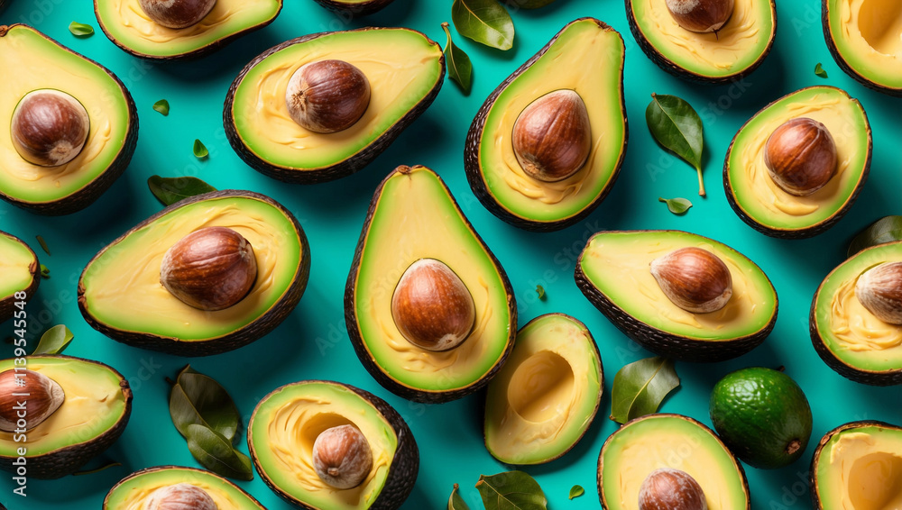Abstract Avocado Pattern Abstract Avocado Pattern