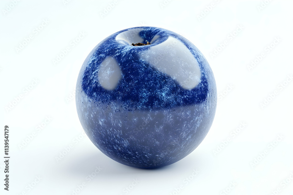 3D Render of a Blue Plum 3D Render of a Blue Plum
