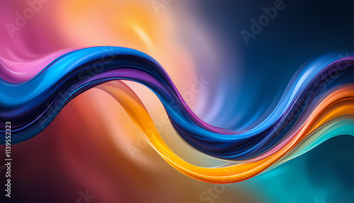Time as an abstract flow, abstract time flow, vibrant complementary colors, soft diffused light, subtle illumination, balanced tones, contrasting colors, ethereal dynamics