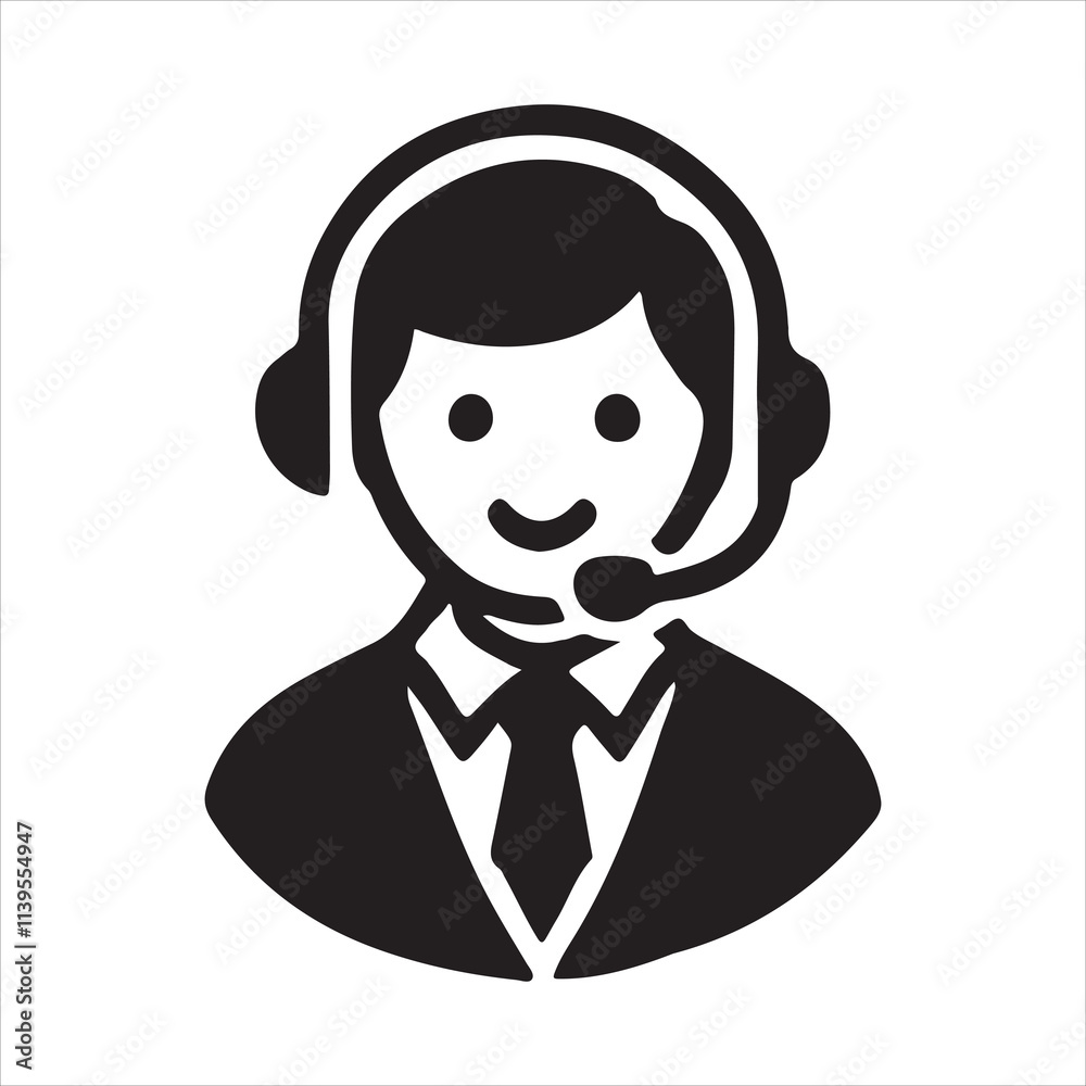 Customer service and support icon set. Containing assistance, technical support, call center, hotline, operator, staff, and agent communication for app and website. Vector illustration Customer service and support icon set. Containing assistance, technical support, call center, hotline, operator, staff, and agent communication for app and website. Vector illustration