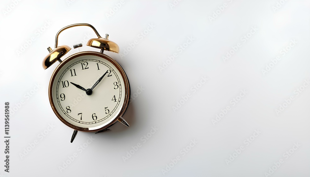 old alarm clock on white background old alarm clock on white background