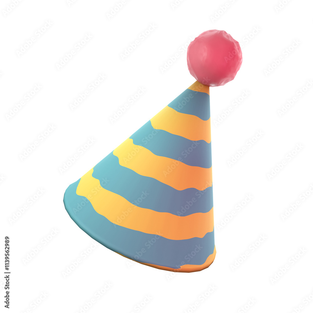 Fototapeta premium 3D Party Fun Illustrations for Graphic Design Promotion