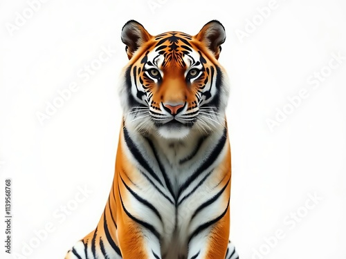 Close up of tiger face. Portrait of tiger face. Tigers face 