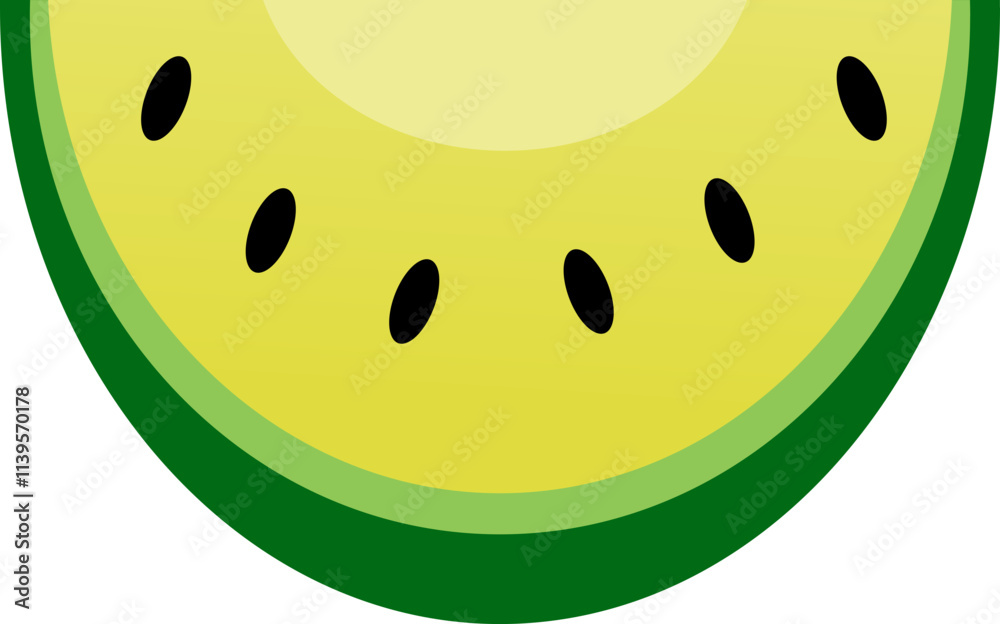 Fototapeta premium watermelon slice isolated on white