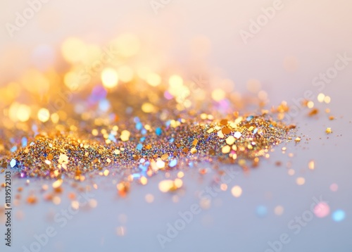 Sparkling Gold Glitter Crea...