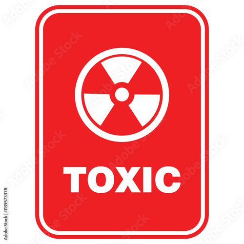Danger, Toxic sign and sticker vector