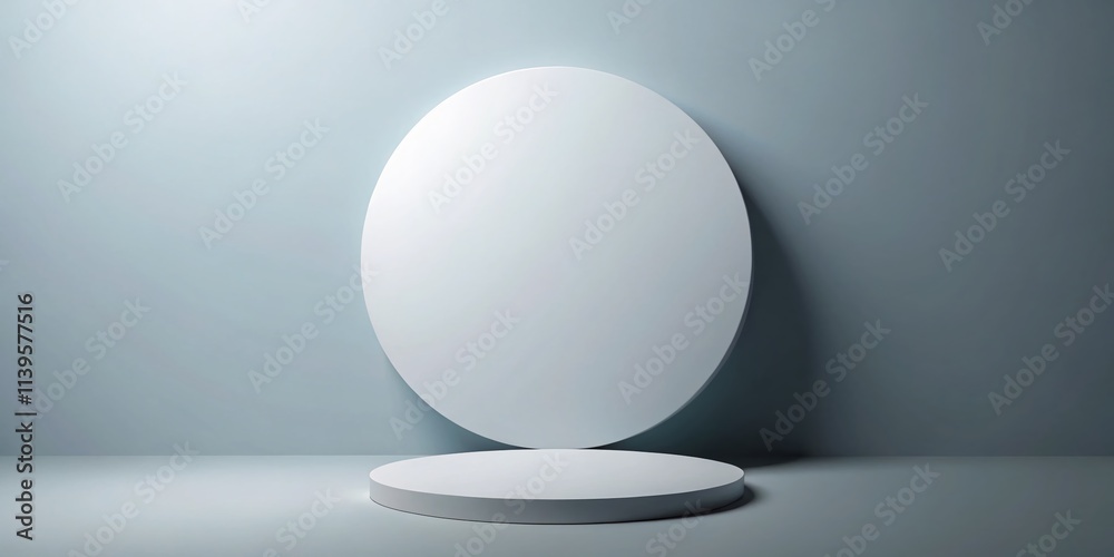 Empty White Round Layout on Grey Background - AI Art, Modern Design, Geometric Shapes, Abstract, Minimalist, Clean, Creative, Elegant, Stylish, Photorealistic, High Resolution, Empty White Round Layout on Grey Background - AI Art, Modern Design, Geometric Shapes, Abstract, Minimalist, Clean, Creative, Elegant, Stylish, Photorealistic, High Resolution,