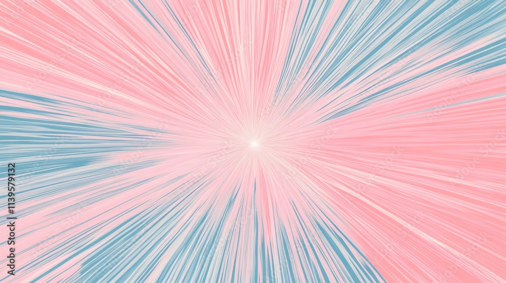 Fototapeta premium Abstract Pink and Blue Radiating Lines Design