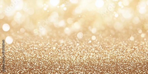 Golden Glitter Background S...