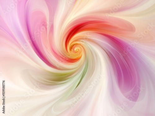 Abstract Swirling Pastel Colors Artistic Design