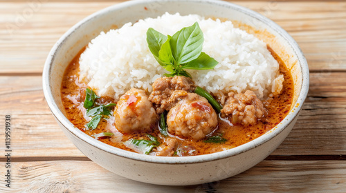 Spicy Pork Meatballs in Red...